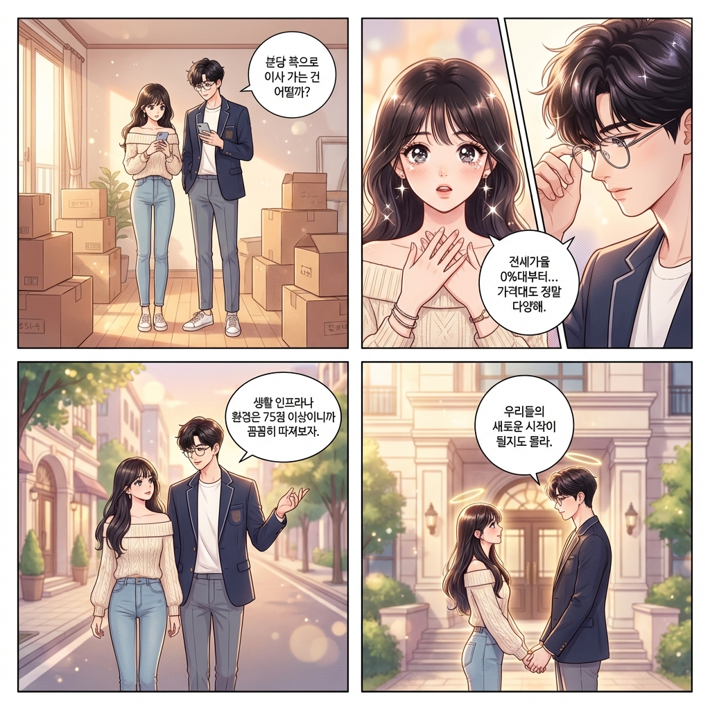 경기도 성남시 분당구 신혼부부 전세 vs 월세, 6억 8614만원이면 어디가 맞을까 [2026 실거래]