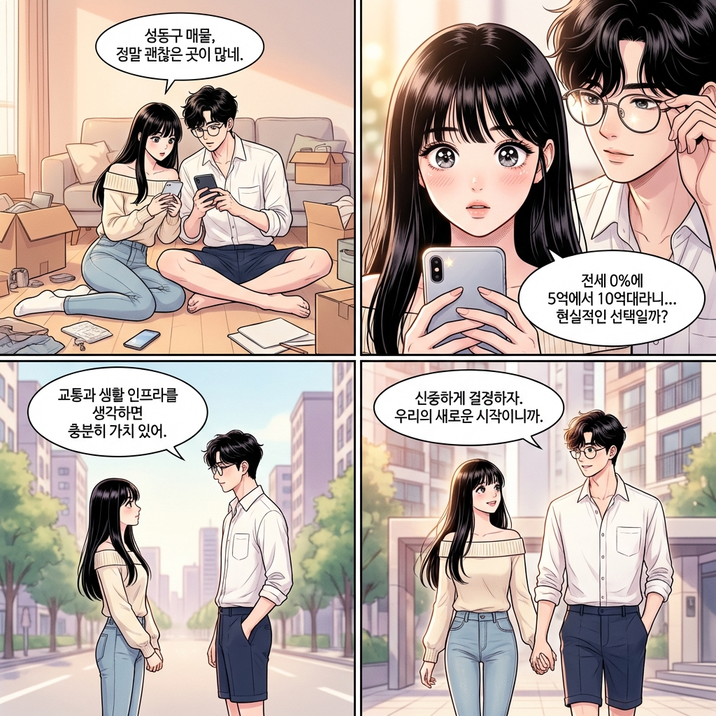 서울특별시 성동구 신혼부부 전세 vs 월세, 8억 211만원이면 어디가 맞을까 [2026 실거래]