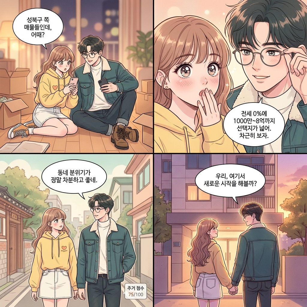 (서울특별시 성북구 신혼부부 전세 vs 월세, 5억 7732만원이면 어디가 맞을까 [2026 실거래])