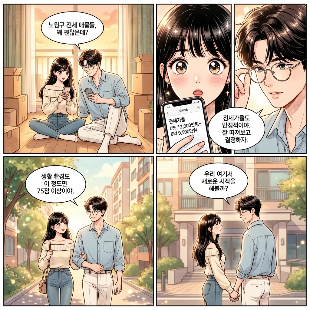 서울특별시 노원구 신혼부부 전세 vs 월세, 4억 1500만원이면 어디가 맞을까 [2026 실거래]