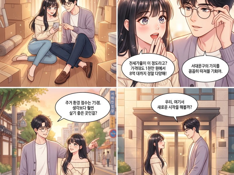 (서울특별시 서대문구 신혼부부 전세 vs 월세, 6억 9500만원이면 어디가 맞을까 [2026 실거래])