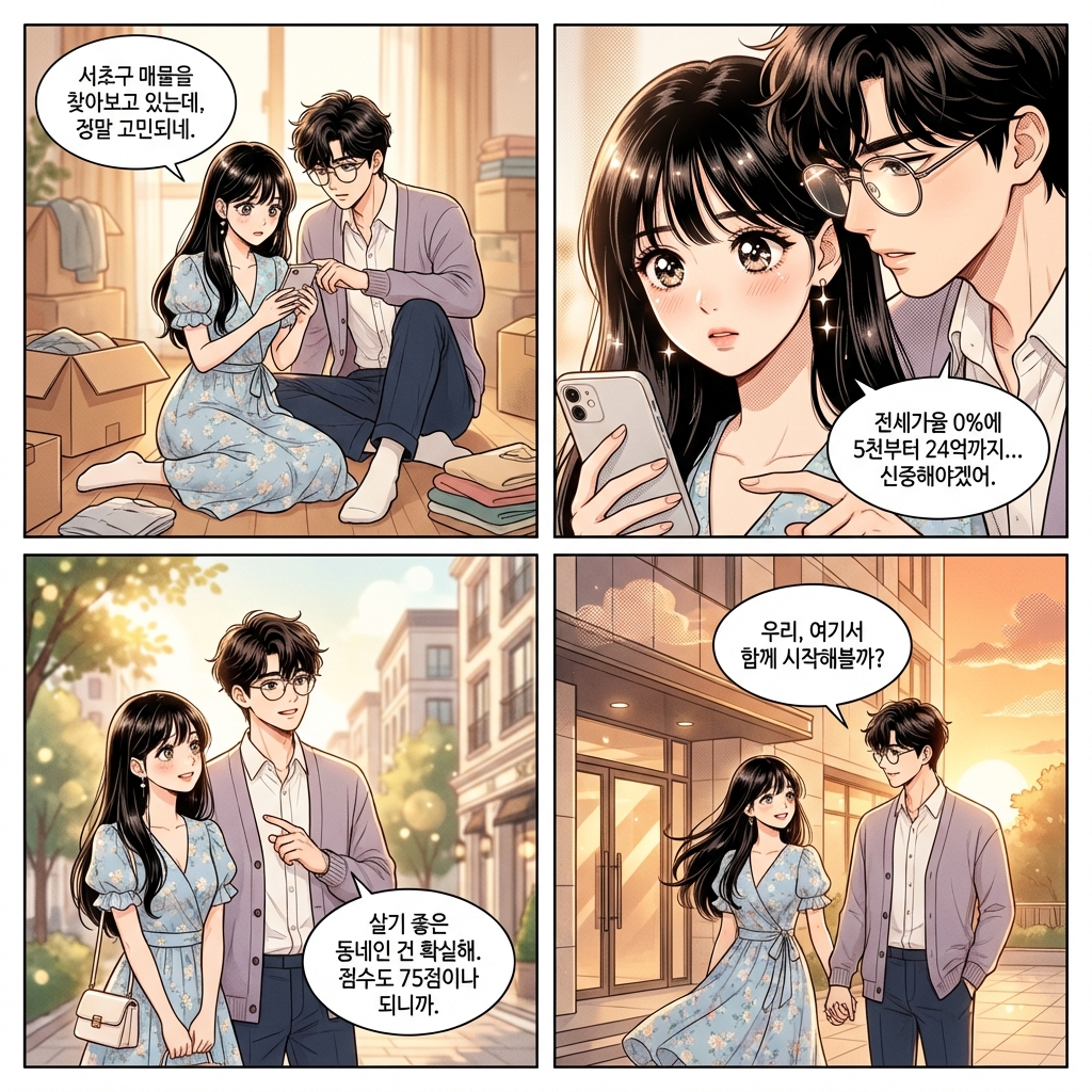 서울특별시 서초구 신혼부부 전세 vs 월세, 11억 1992만원이면 어디가 맞을까 [2026 실거래]